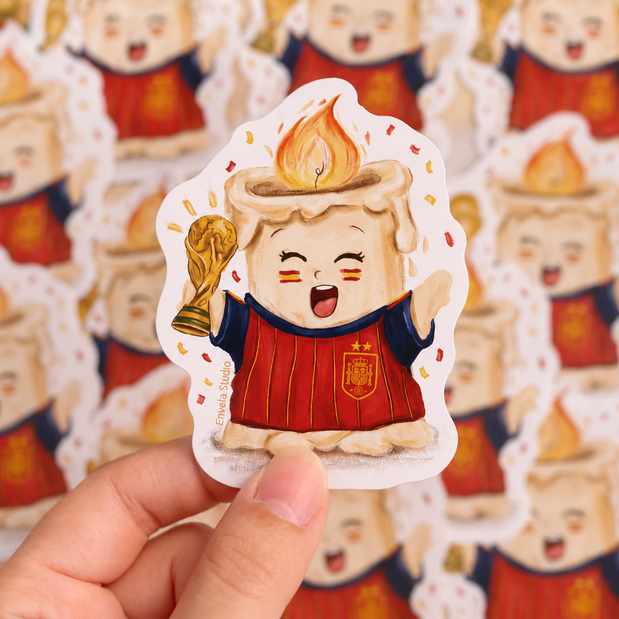 Sticker "Envelín - Campeón del Mundo"