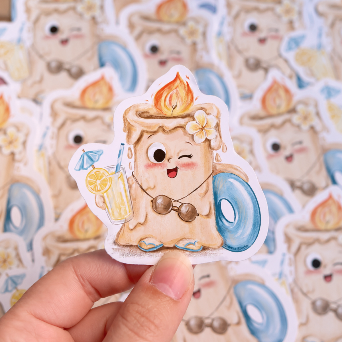 Sticker "Envelin on Vacation"