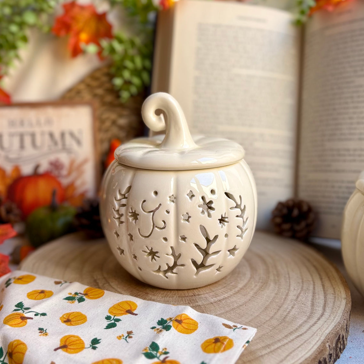Autumn Glow · Quemador de cerámica para wax melts