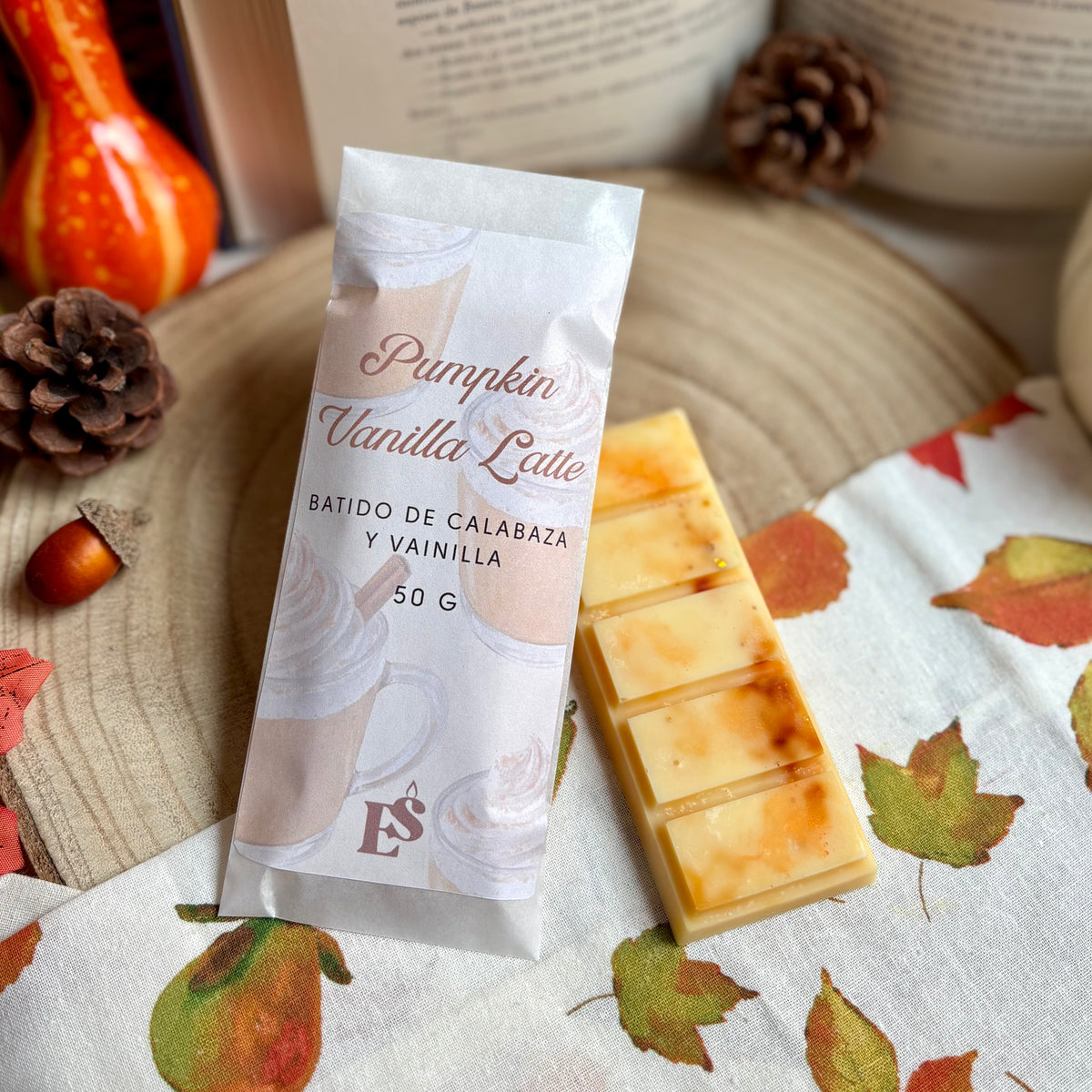 Pumpkin Vanilla Latte · Wax melt