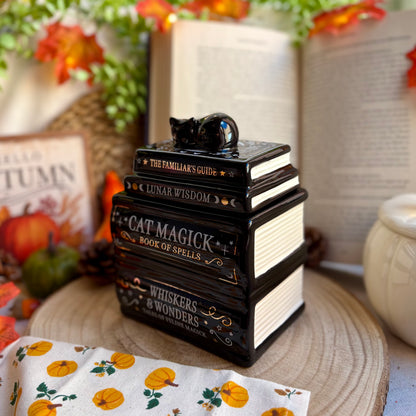 Haunted Bookshop · Quemador de cerámica para wax melts